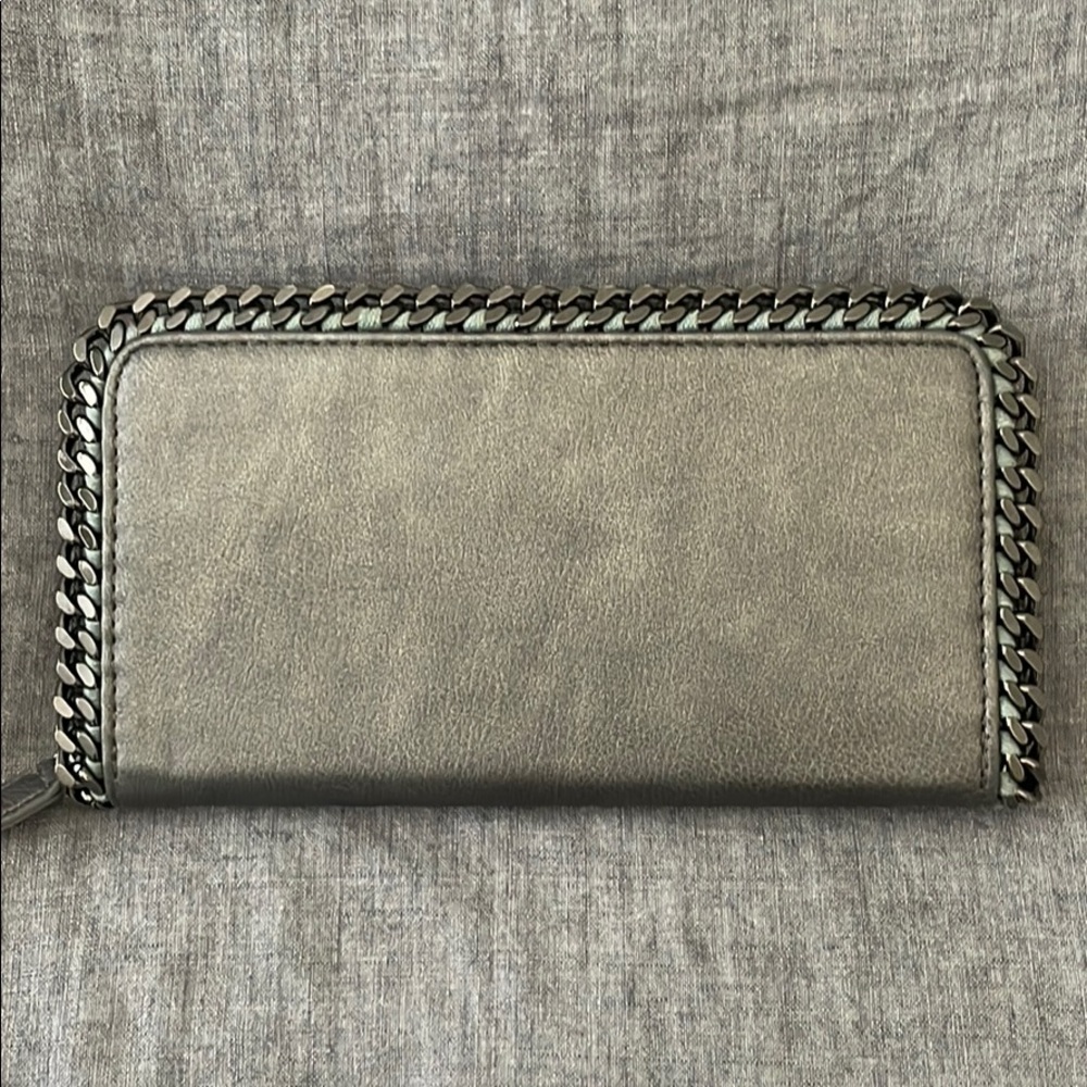 Leather and chain wallet